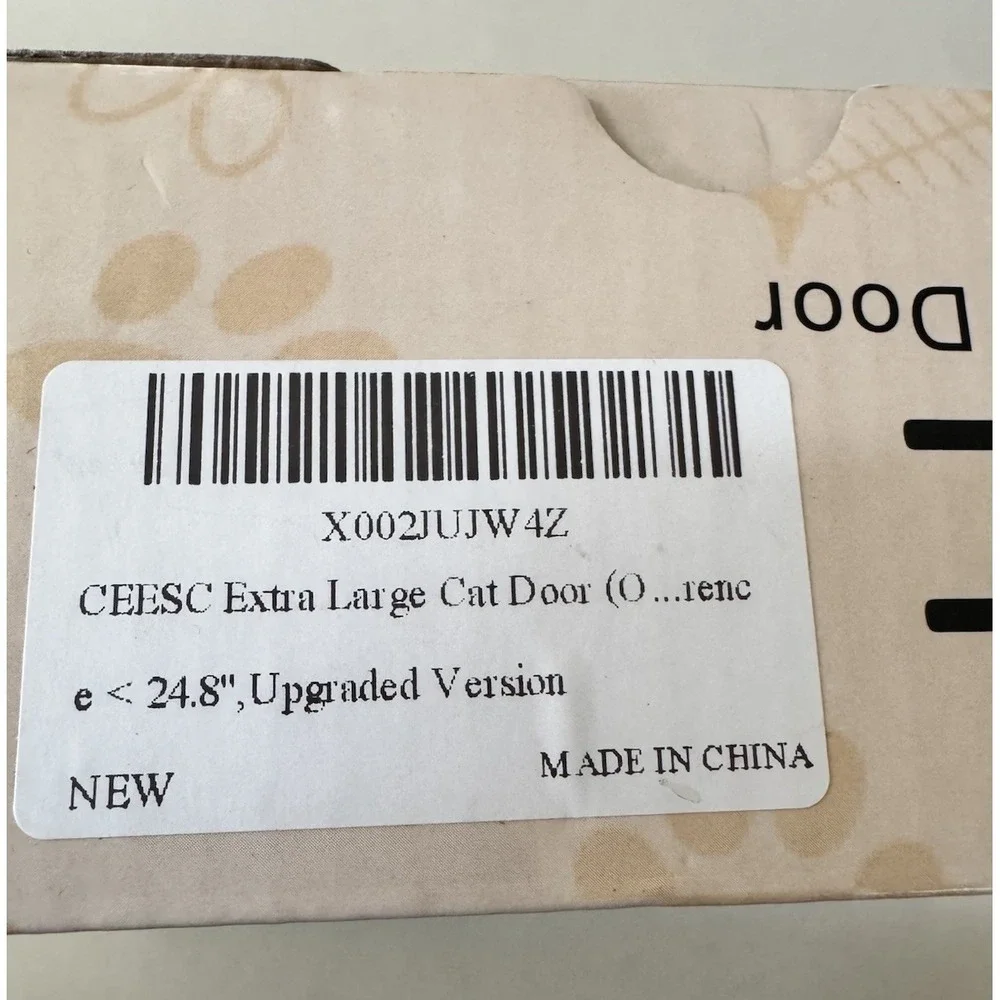 CEESC Size XL‎ White 4-Way Rotary Locking Cat Door